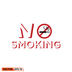 Smoking icon design vector graphic of template, sign and symbol