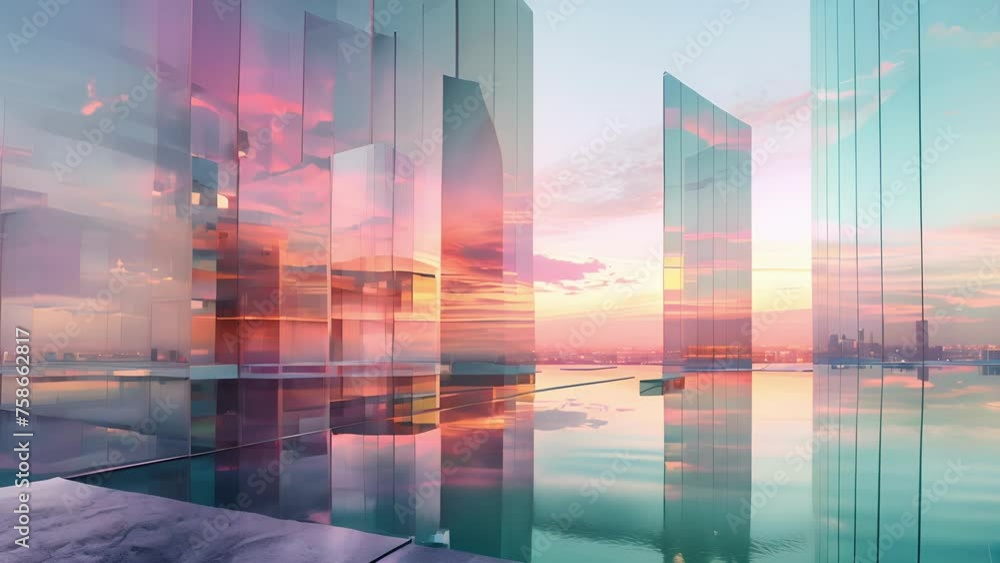 Poster the reflections create an almost dreamlike quality merging the inside and outside worlds and invitin