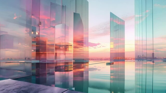 The reflections create an almost dreamlike quality merging the inside and outside worlds and inviting viewers to imagine themselves as part of the citys dynamic culture.