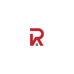 Company R letter logo icon sign vector design