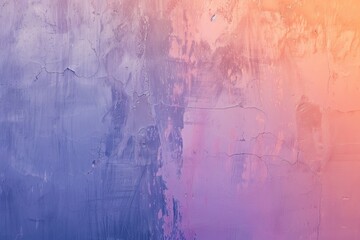 Obraz premium Abstract vibrant pastel pink peach fuzz and very peri pantone purple gradient background. Texture flowing from pastel pink to purple, evoking a sense of calmness and serenity in the viewer's mind
