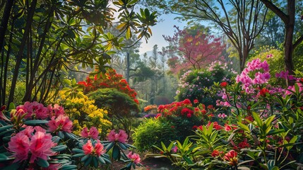 View of flowering plants in garden

