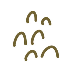 Hand drawn organic shapes  