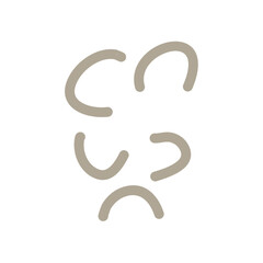 Hand drawn organic shapes  