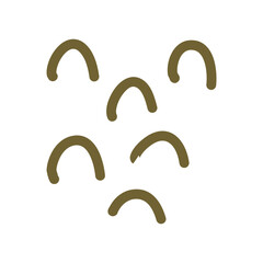 Hand drawn organic shapes  