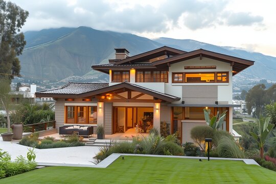  Ecuadorian natural beauty with the timeless appeal of suburban design.