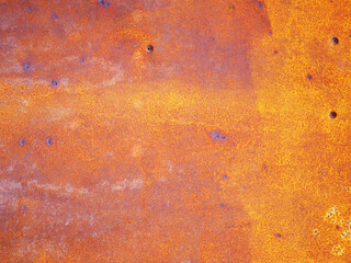 Rust wall metal texture rough background. Old metal