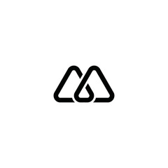 M Vector logo Simple letter template