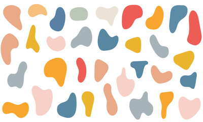 Abstract blotch shape. Random abstract liquid organic black irregular blotch shapes. Set of modern graphic elements. Liquid shape elements. Fluid dynamical colored forms banner. template design 