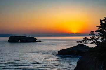 奥松島３月の日の出