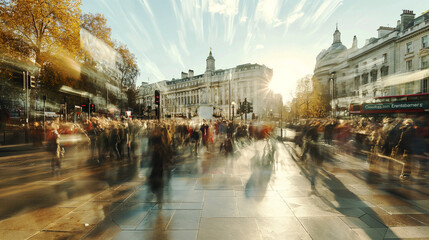 Fototapeta premium Movement in London.