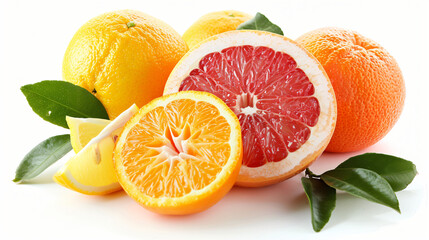 Fresh and Juicy Citrus Delight Vibrant Oranges Grapefruit