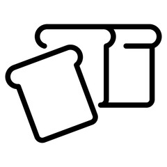 Toast bread icon