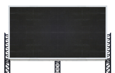 blank big sign board on transparent background png file - obrazy, fototapety, plakaty