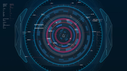 Sci-fi Futuristic UI FUI abstract circular element design, GUI design, Circular Machine elements, FUI screen elements, ready to use.
