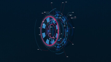 Sci-fi Futuristic UI FUI abstract circular element design, GUI design, Circular Machine elements, FUI screen elements, ready to use.
