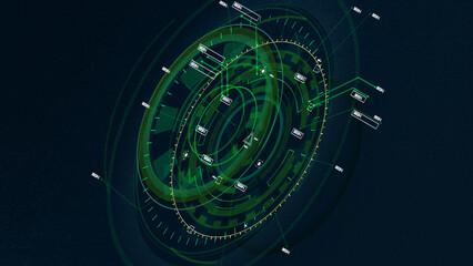 Sci-fi Futuristic UI FUI abstract circular element design, GUI design, Circular Machine elements, FUI screen elements, ready to use.

