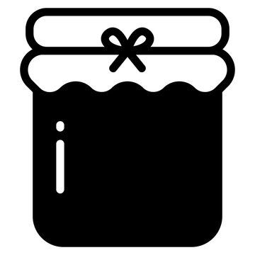 recommend clip art: Jam, honey jar vector icon