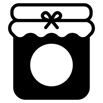 recommend clip art: Jam, honey jar vector icon