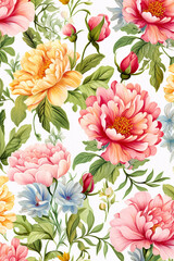 garden flowers plant pattern for wallpapers