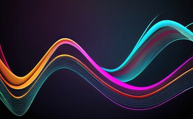Abstract background with colour line 