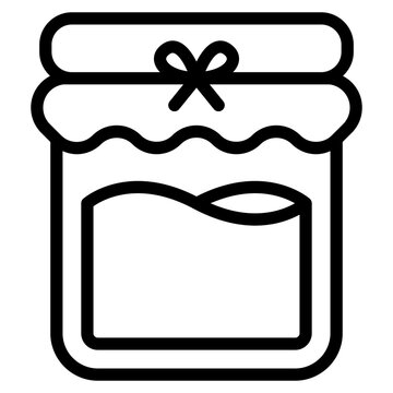 recommend clip art: Jam, honey jar vector icon