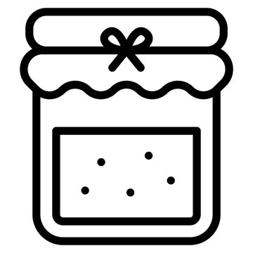 recommend clip art: Jam, honey jar vector icon