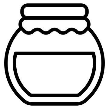 recommend clip art: Jam, honey jar vector icon