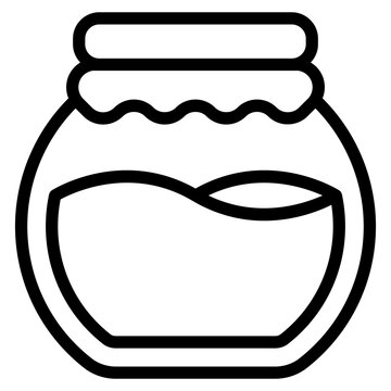 recommend clip art: Jam, honey jar vector icon