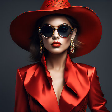 portrait of a person in red hat