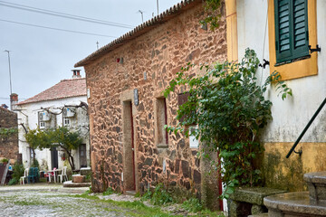 Fototapeta premium Houses in Idanha a Velha in Portugal one of the historic villages