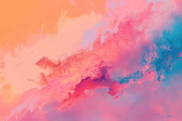Obraz premium Abstract vibrant pastel pink peach fuzz and very peri pantone purple gradient background. Texture flowing from pastel pink to purple, evoking a sense of calmness and serenity in the viewer's mind