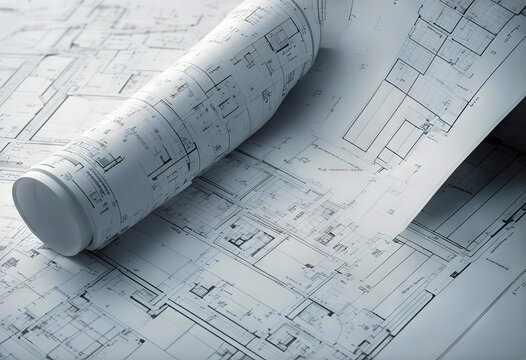 background white grid style blueprint plan floor architecture clean architect construction design drawing engineer engineering estate home house interior modern print project structure inside