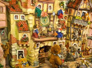 Fototapeta premium New Year! Toys. Present. Holiday for children