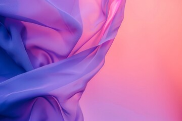 Abstract vibrant pastel pink peach fuzz and very peri pantone purple gradient background. Texture flowing from pastel pink to purple, evoking a sense of calmness and serenity in the viewer's mind