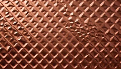 Naklejka premium Diamond pattern copper slab texture sample, squared, ruined
