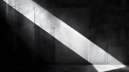 Sunlight Streaming through Concrete, Perfect for Architectural Photography