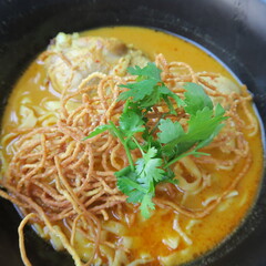 Khao Soi, a noodle dish, specialty in Chiang Mai, northern Thailand