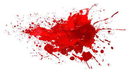 blood or paint splatters isolated on white background,graphic resources,halloween concept	
