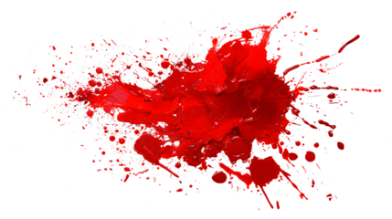 blood or paint splatters isolated on white background,graphic resources,halloween concept	
