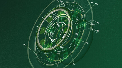 Ready to use, Sci-fi Futuristic UI FUI abstract circular element design, GUI design, Circular Machine elements for monitors as background and machine assets