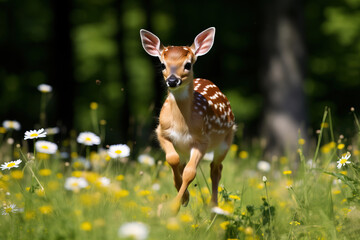 Fototapeta premium deer in the woods.