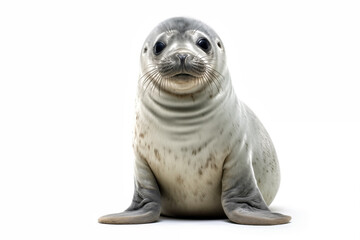 Common seal isolated on white background