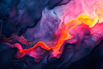 abstract red and blue liquid flames  background