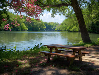 Fototapeta premium Scenic Picnic Spots: Nature's Delight