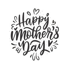 Happy-Mothers-day-t shirt-Hand_drawn_black_lines_text_lettering_element