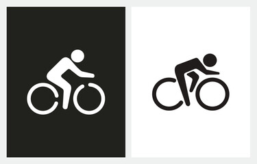 Cycling Cycle Symbol logo vector icon 