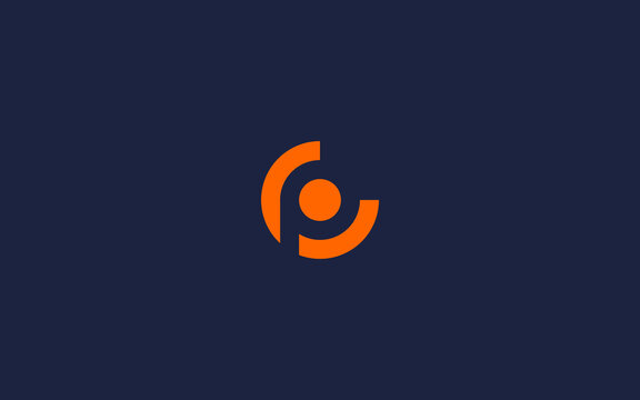 letter cp with circle logo icon design vector design template inspiration