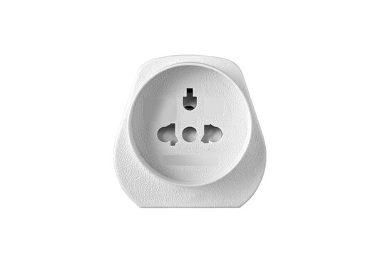 Power Adapter on White Background