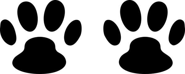 Paw print icons vector image - Powered by Adobe